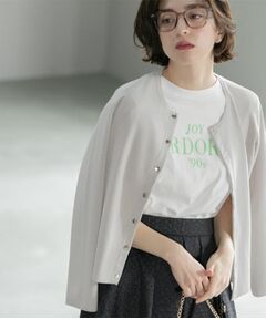 OPAQUE.CLIP / オペーク ドット クリップ カーディガン・ボレロ | スナップボタンショートニットカーディガン【洗濯機洗い可】