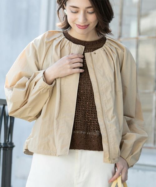 OPAQUE.CLIP / オペーク ドット クリップ その他アウター | 撥水ノーカーラーブルゾン【UV/洗濯機洗い可】 | 詳細14