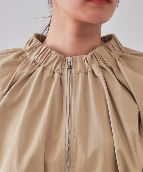 OPAQUE.CLIP / オペーク ドット クリップ レザーブルゾン・ジャケット | バルーンスリーブZIPブルゾン【洗濯洗い可】 | 詳細14