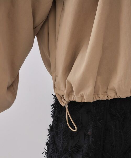 OPAQUE.CLIP / オペーク ドット クリップ レザーブルゾン・ジャケット | バルーンスリーブZIPブルゾン【洗濯洗い可】 | 詳細16