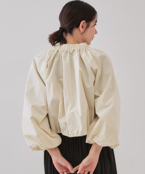 OPAQUE.CLIP / オペーク ドット クリップ レザーブルゾン・ジャケット | バルーンスリーブZIPブルゾン【洗濯洗い可】 | 詳細2