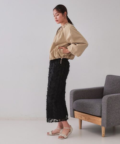 OPAQUE.CLIP / オペーク ドット クリップ レザーブルゾン・ジャケット | バルーンスリーブZIPブルゾン【洗濯洗い可】 | 詳細8