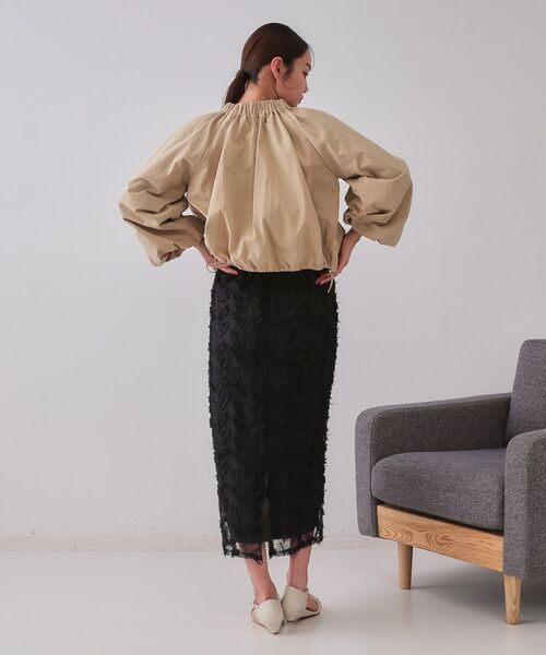 OPAQUE.CLIP / オペーク ドット クリップ レザーブルゾン・ジャケット | バルーンスリーブZIPブルゾン【洗濯洗い可】 | 詳細9