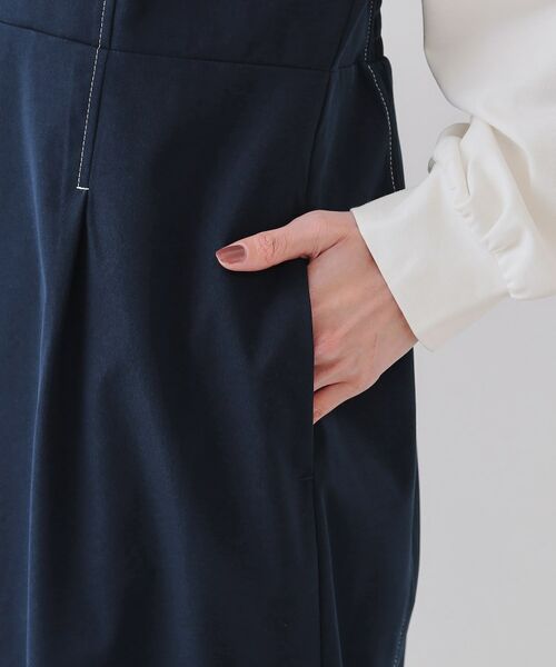 OPAQUE.CLIP / オペーク ドット クリップ ロング・マキシ丈ワンピース | ビスチェドッキングワンピース【洗濯機洗い可】 | 詳細14