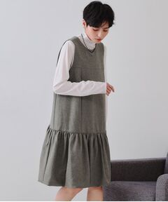 OPAQUE.CLIP / オペーク ドット クリップ ワンピース | 裾バルーンミニジャンスカ【洗濯機洗い可】