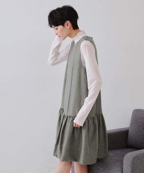 OPAQUE.CLIP / オペーク ドット クリップ ワンピース | 裾バルーンミニジャンスカ【洗濯機洗い可】 | 詳細10