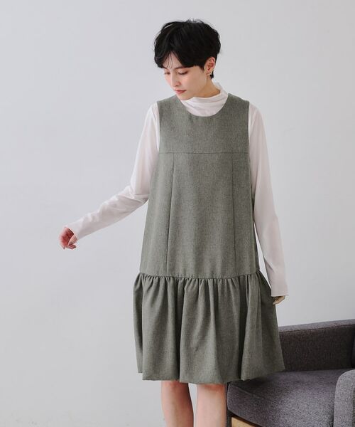 OPAQUE.CLIP / オペーク ドット クリップ ワンピース | 裾バルーンミニジャンスカ【洗濯機洗い可】 | 詳細9