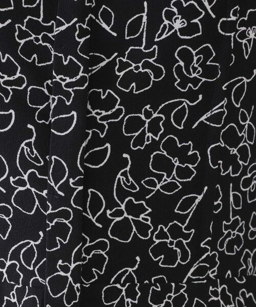 OPAQUE.CLIP / オペーク ドット クリップ ミニ丈・ひざ丈ワンピース | フラワープリントワンピース【洗濯機洗い可】 | 詳細4