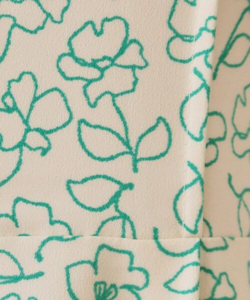 OPAQUE.CLIP / オペーク ドット クリップ ミニ丈・ひざ丈ワンピース | フラワープリントワンピース【洗濯機洗い可】 | 詳細8