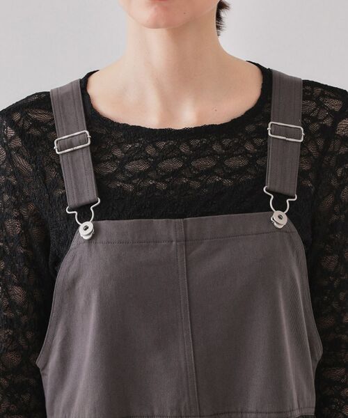 OPAQUE.CLIP / オペーク ドット クリップ スカート | プリーツドッキングジャンパードレス【洗濯機洗い可】 | 詳細12