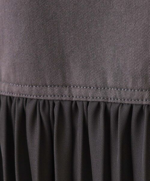 OPAQUE.CLIP / オペーク ドット クリップ スカート | プリーツドッキングジャンパードレス【洗濯機洗い可】 | 詳細4