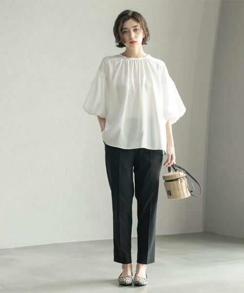 OPAQUE.CLIP / オペーク ドット クリップ パンツ | ハイストレッチイージースティックパンツ【洗濯機洗い可】 | 詳細9