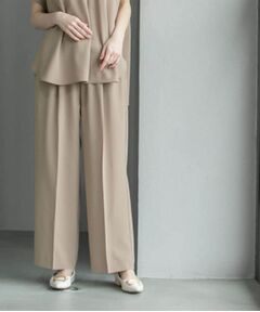 OPAQUE.CLIP / オペーク ドット クリップ パンツ | 《6色展開/丈が選べる》美脚イージーワイドパンツ/セットアップ対応【ストレッチ/洗濯機洗い可/防シワ】