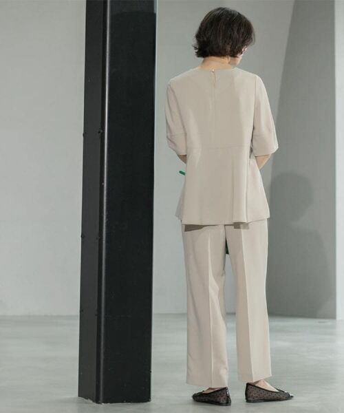 OPAQUE.CLIP / オペーク ドット クリップ パンツ | 《6色展開/丈が選べる》美脚イージーワイドパンツ/セットアップ対応【ストレッチ/洗濯機洗い可/防シワ】 | 詳細11