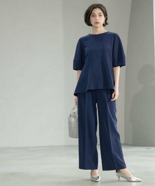 OPAQUE.CLIP / オペーク ドット クリップ パンツ | 《6色展開/丈が選べる》美脚イージーワイドパンツ/セットアップ対応【ストレッチ/洗濯機洗い可/防シワ】 | 詳細13