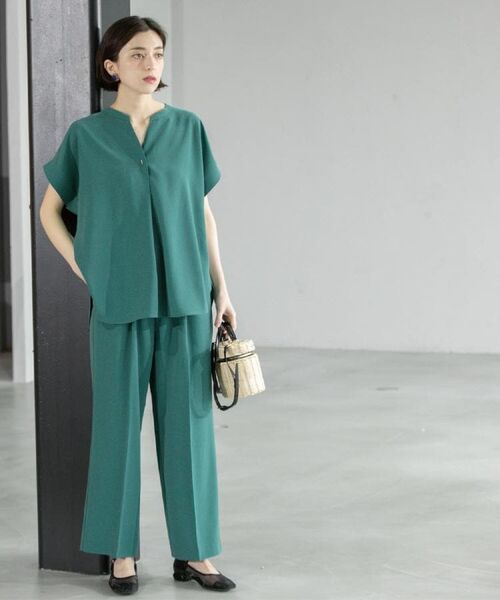 OPAQUE.CLIP / オペーク ドット クリップ パンツ | 《6色展開/丈が選べる》美脚イージーワイドパンツ/セットアップ対応【ストレッチ/洗濯機洗い可/防シワ】 | 詳細19