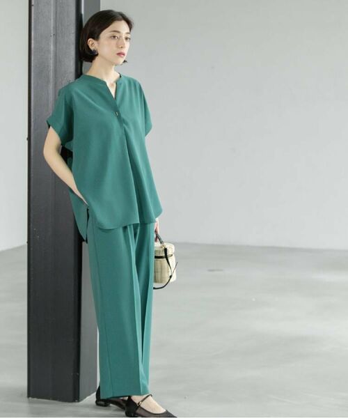 OPAQUE.CLIP / オペーク ドット クリップ パンツ | 《6色展開/丈が選べる》美脚イージーワイドパンツ/セットアップ対応【ストレッチ/洗濯機洗い可/防シワ】 | 詳細20