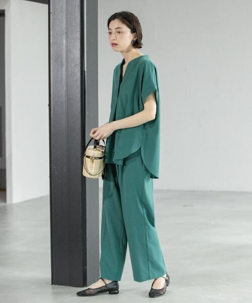 OPAQUE.CLIP / オペーク ドット クリップ パンツ | 《6色展開/丈が選べる》美脚イージーワイドパンツ/セットアップ対応【ストレッチ/洗濯機洗い可/防シワ】 | 詳細21