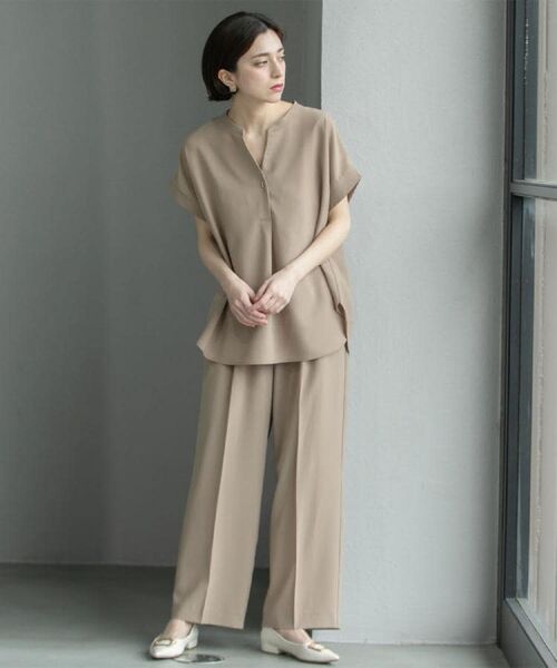 OPAQUE.CLIP / オペーク ドット クリップ パンツ | 《6色展開/丈が選べる》美脚イージーワイドパンツ/セットアップ対応【ストレッチ/洗濯機洗い可/防シワ】 | 詳細22