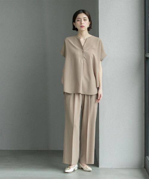 OPAQUE.CLIP / オペーク ドット クリップ パンツ | 《6色展開/丈が選べる》美脚イージーワイドパンツ/セットアップ対応【ストレッチ/洗濯機洗い可/防シワ】 | 詳細24