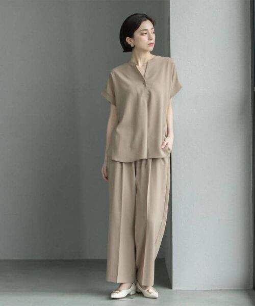 OPAQUE.CLIP / オペーク ドット クリップ パンツ | 《6色展開/丈が選べる》美脚イージーワイドパンツ/セットアップ対応【ストレッチ/洗濯機洗い可/防シワ】 | 詳細25