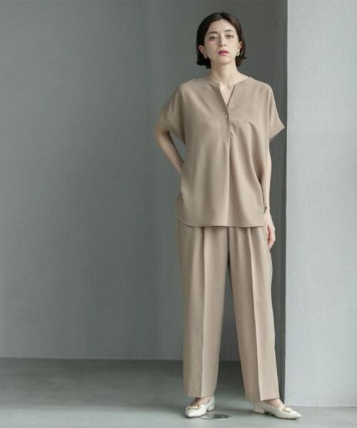 OPAQUE.CLIP / オペーク ドット クリップ パンツ | 《6色展開/丈が選べる》美脚イージーワイドパンツ/セットアップ対応【ストレッチ/洗濯機洗い可/防シワ】 | 詳細26