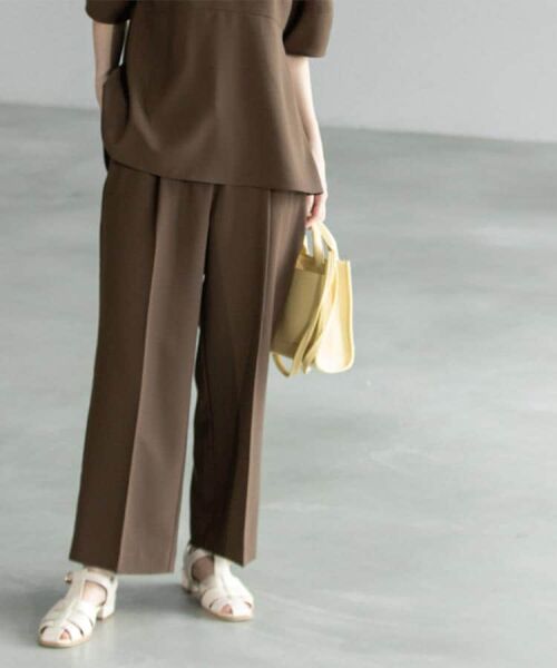 OPAQUE.CLIP / オペーク ドット クリップ パンツ | 《6色展開/丈が選べる》美脚イージーワイドパンツ/セットアップ対応【ストレッチ/洗濯機洗い可/防シワ】 | 詳細27