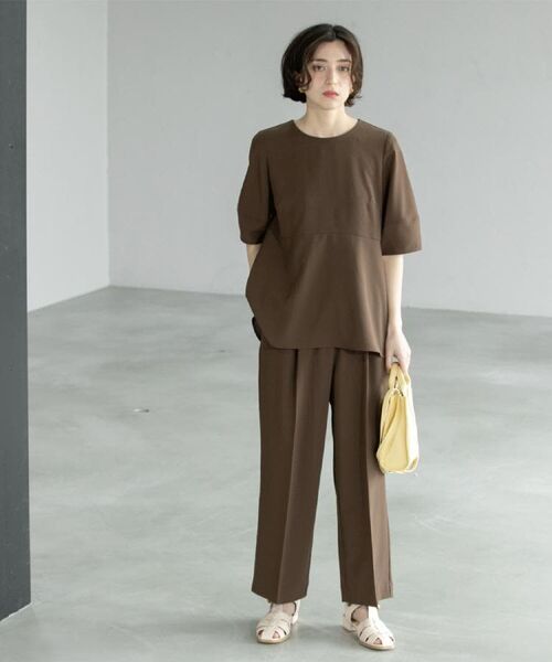 OPAQUE.CLIP / オペーク ドット クリップ パンツ | 《6色展開/丈が選べる》美脚イージーワイドパンツ/セットアップ対応【ストレッチ/洗濯機洗い可/防シワ】 | 詳細29