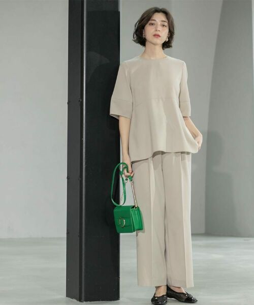 OPAQUE.CLIP / オペーク ドット クリップ パンツ | 《6色展開/丈が選べる》美脚イージーワイドパンツ/セットアップ対応【ストレッチ/洗濯機洗い可/防シワ】 | 詳細7