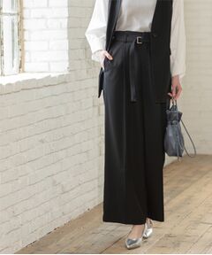 OPAQUE.CLIP / オペーク ドット クリップ パンツ | ベルト付きタックワイドパンツ/セットアップ対応【洗濯機洗い可】