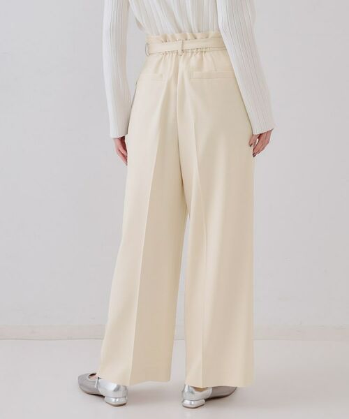 OPAQUE.CLIP / オペーク ドット クリップ パンツ | ベルト付きタックワイドパンツ/セットアップ対応【洗濯機洗い可】 | 詳細21