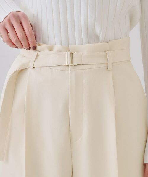 OPAQUE.CLIP / オペーク ドット クリップ パンツ | ベルト付きタックワイドパンツ/セットアップ対応【洗濯機洗い可】 | 詳細22