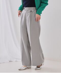 OPAQUE.CLIP / オペーク ドット クリップ パンツ | 麻混ラメワイドパンツ【洗濯機洗い可】