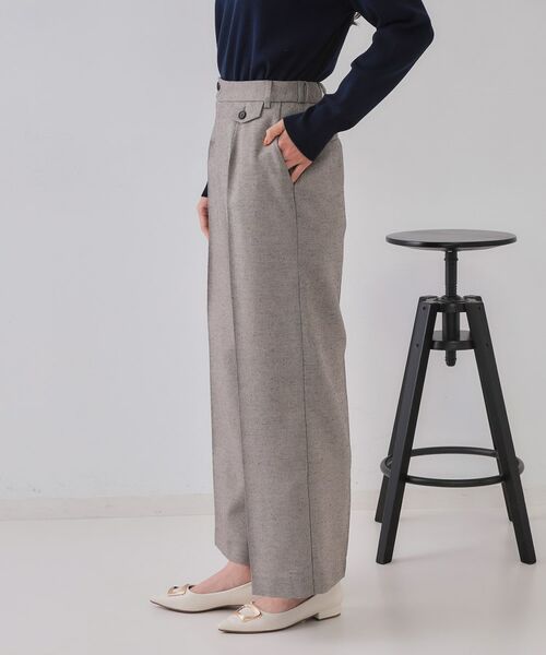 OPAQUE.CLIP / オペーク ドット クリップ パンツ | 麻混ラメワイドパンツ【洗濯機洗い可】 | 詳細10