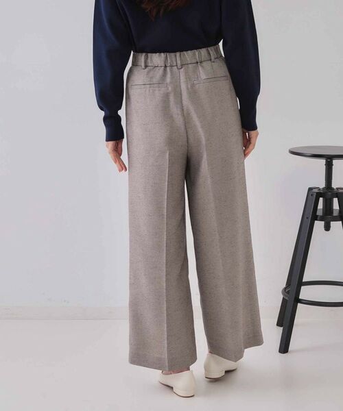 OPAQUE.CLIP / オペーク ドット クリップ パンツ | 麻混ラメワイドパンツ【洗濯機洗い可】 | 詳細11