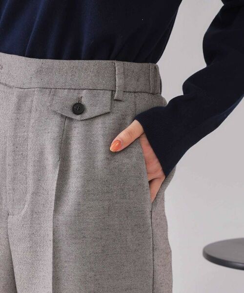 OPAQUE.CLIP / オペーク ドット クリップ パンツ | 麻混ラメワイドパンツ【洗濯機洗い可】 | 詳細14