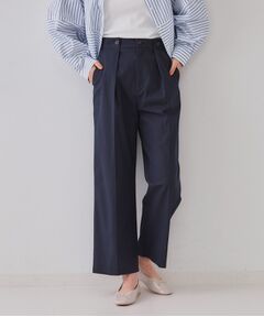 OPAQUE.CLIP / オペーク ドット クリップ パンツ | シャンブレーチノワイドパンツ【洗濯機洗い可】