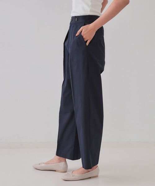 OPAQUE.CLIP / オペーク ドット クリップ パンツ | シャンブレーチノワイドパンツ【洗濯機洗い可】 | 詳細10