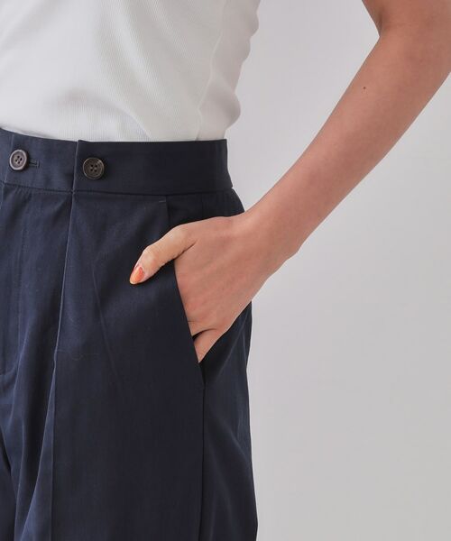 OPAQUE.CLIP / オペーク ドット クリップ パンツ | シャンブレーチノワイドパンツ【洗濯機洗い可】 | 詳細14