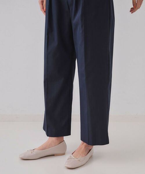 OPAQUE.CLIP / オペーク ドット クリップ パンツ | シャンブレーチノワイドパンツ【洗濯機洗い可】 | 詳細15