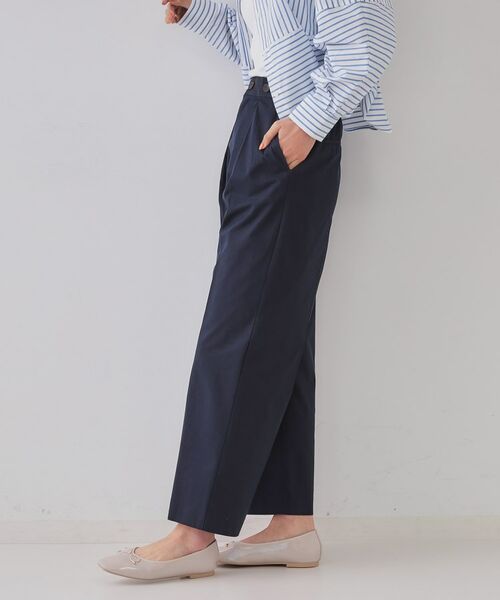 OPAQUE.CLIP / オペーク ドット クリップ パンツ | シャンブレーチノワイドパンツ【洗濯機洗い可】 | 詳細5