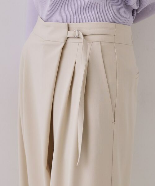 OPAQUE.CLIP / オペーク ドット クリップ パンツ | ラップベルトワイドパンツ【洗濯機洗い可】 | 詳細11