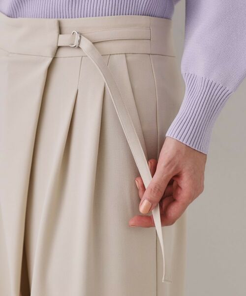 OPAQUE.CLIP / オペーク ドット クリップ パンツ | ラップベルトワイドパンツ【洗濯機洗い可】 | 詳細12