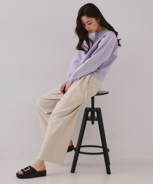 OPAQUE.CLIP / オペーク ドット クリップ パンツ | ラップベルトワイドパンツ【洗濯機洗い可】 | 詳細6