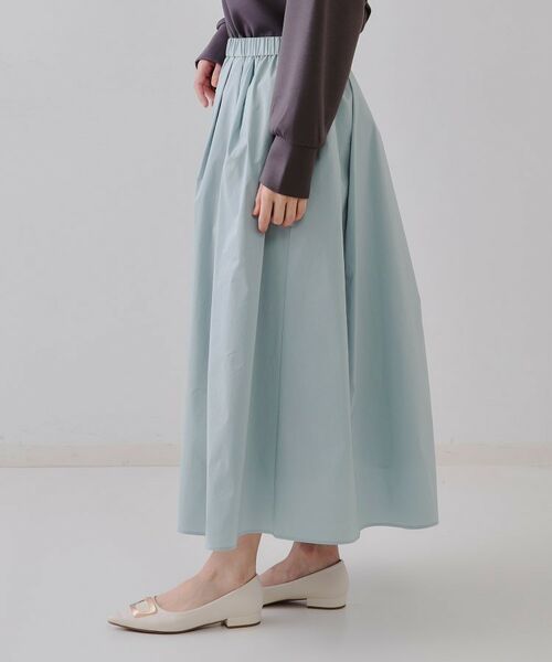 OPAQUE.CLIP / オペーク ドット クリップ ロング・マキシ丈スカート | イージータックギャザースカート【洗濯機洗い可】 | 詳細10