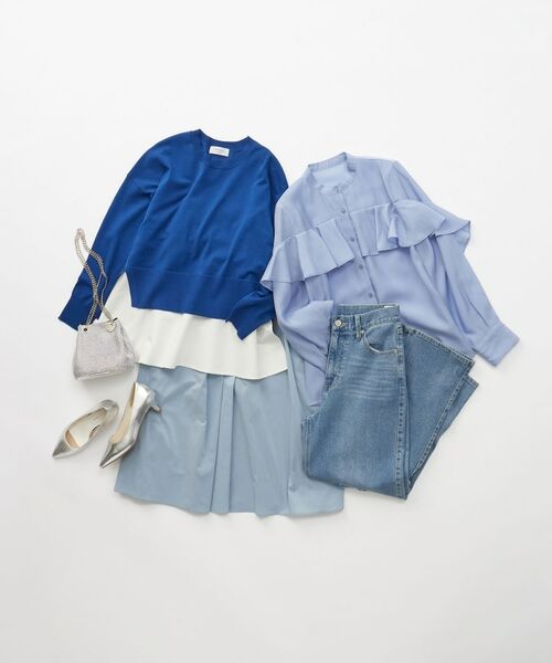 OPAQUE.CLIP / オペーク ドット クリップ ロング・マキシ丈スカート | イージータックギャザースカート【洗濯機洗い可】 | 詳細15