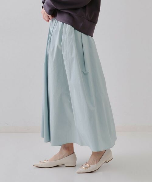 OPAQUE.CLIP / オペーク ドット クリップ ロング・マキシ丈スカート | イージータックギャザースカート【洗濯機洗い可】 | 詳細5