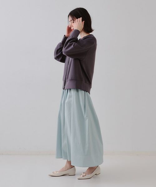 OPAQUE.CLIP / オペーク ドット クリップ ロング・マキシ丈スカート | イージータックギャザースカート【洗濯機洗い可】 | 詳細7