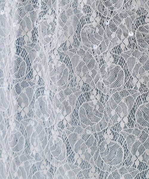 OPAQUE.CLIP / オペーク ドット クリップ スカート | シアーレーススパンコールスカート【洗濯機洗い可】 | 詳細8