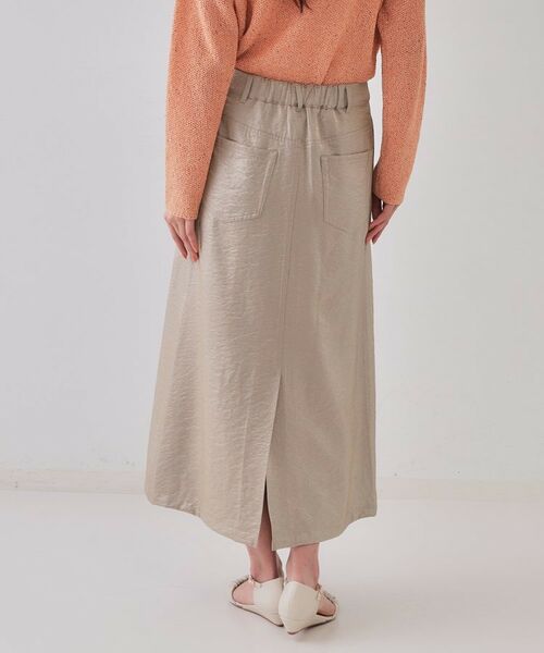 OPAQUE.CLIP / オペーク ドット クリップ ロング・マキシ丈スカート | ラメAラインロングスカート【洗濯機洗い可】 | 詳細11